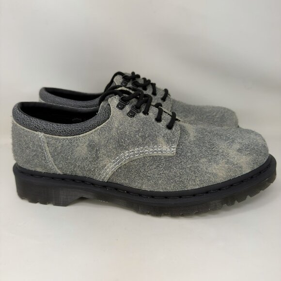 Dr. Martens 8053 Stonewashed Suede Oxford Shoes Gray Men's Size 10 - Picture 1 of 7